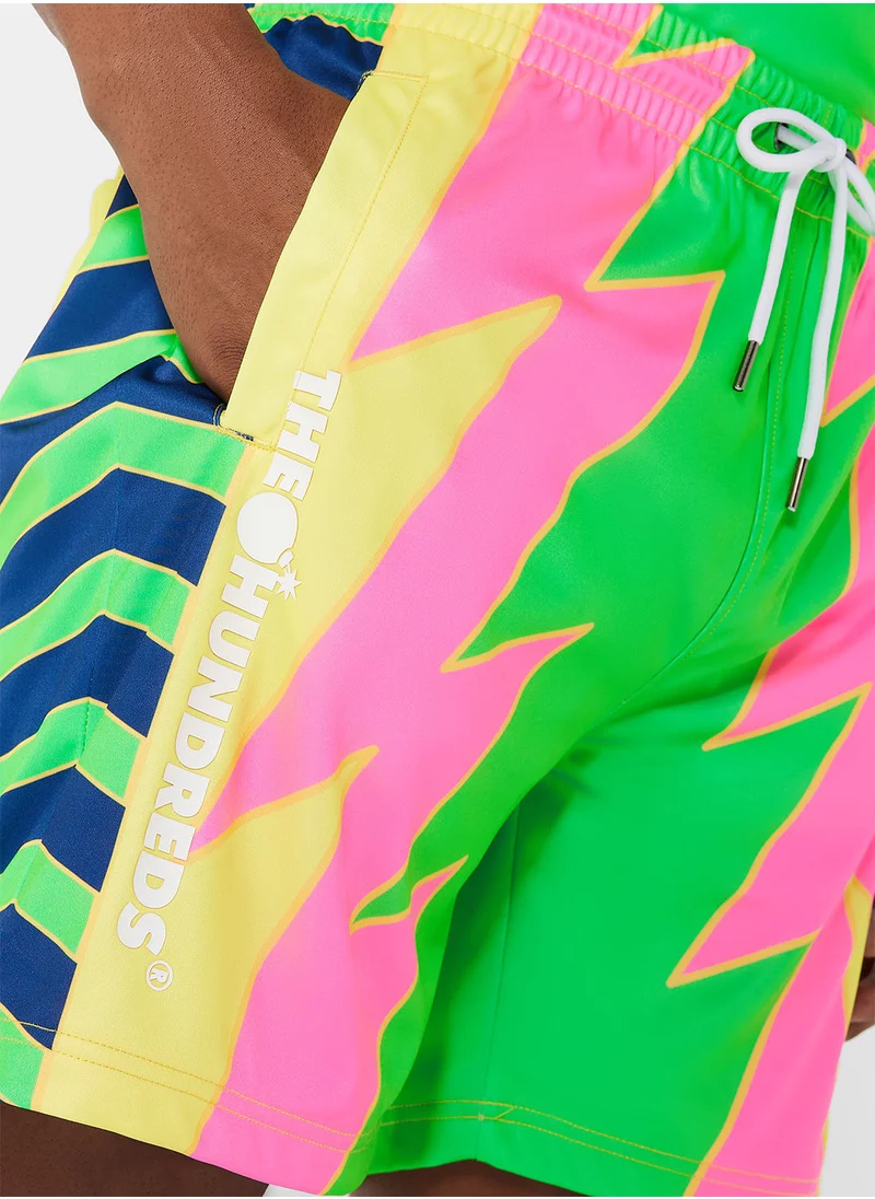 The Hundreds Geometric Print Kit Shorts