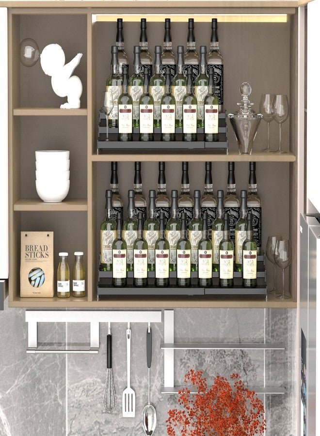 Jojocross Metal Spice Rack Organizer for Cabinet, 3 Tier Expandable Spice Storage shelf, Great for Kitchen Cabinets, Cupboard,Pantry and Countertop More,Metal plate with hole(1PACK/BLACK) - Image 3