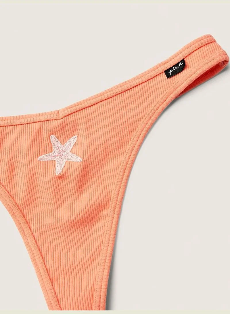 PINK Cotton Thong Underwear