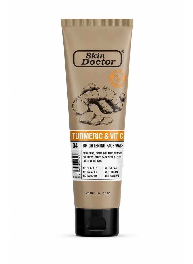 Skin Doctor Turmeric & Vitamin C Brightening Face Wash, 125ml - Image 1
