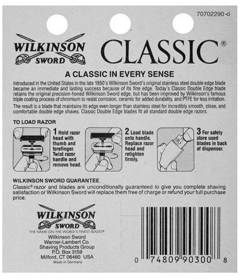 Wilkinson Sword Classic Double Edge Razor Blades- (Pack of Two) - Image 4