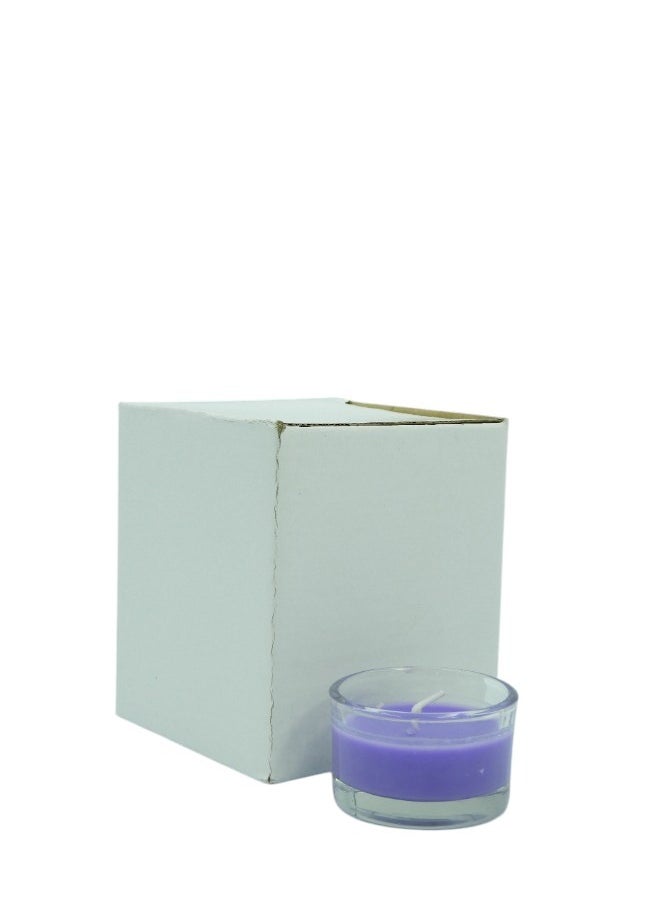 BABAZAM - 2 Pieces Lavender Scented Tea Light Candle for Home 17x6x4cm - Image 1