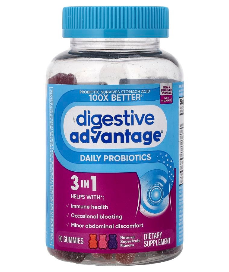 Digestive Advantage® Daily Probiotics Gummies Natural Superfruit 90 Gummies
