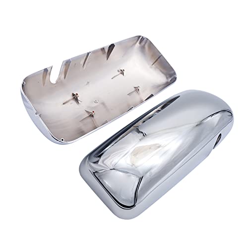 LEAVAN Chrome Door Mirror Covers Fit for Kenworth T660, A Pair Chrome Side Mirror Covers Fit for Kenworth T660 T170 T270 T370 T440 T470 T800 T600 (Driver Side and Passenger Side) - Image 2