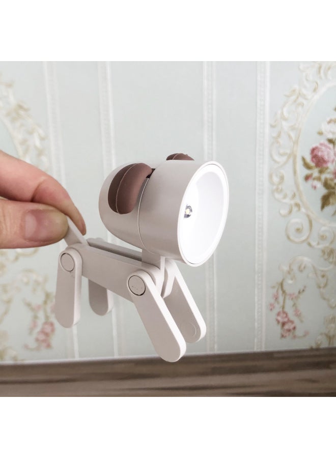 6 Points 12 Points Puppy Table Lamp Deer Table Lamp Baby House Mini Lamp Blythe Photo Props Furniture Accessories-Specifications:White Puppy Table Lamp  - Image 1