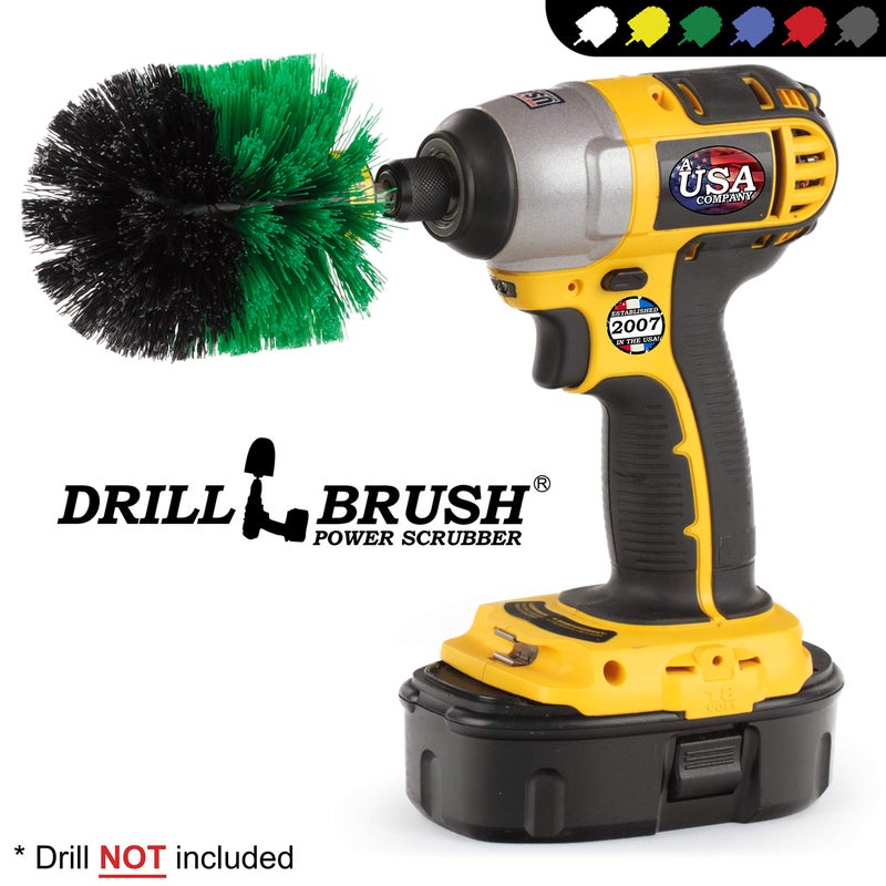 Drillbrush Kitchen Cleaning Supplies - Household Cleaners for Drill - Home Kitchen Scrubbing - Stove Cleaning Tool - Oven Door Cleaner - Pots and Pans Scrubber - Frying Pan Scrubber - Sink Scrub Brush - Image 4