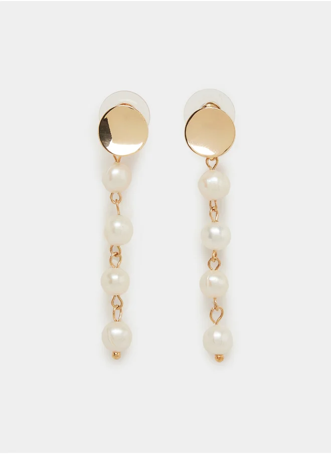 Styli Faux Pearl Dangle Earrings