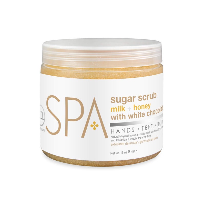 BCL SPA Sugar Scrub Milk  Honey with White Chocolate 16 oz