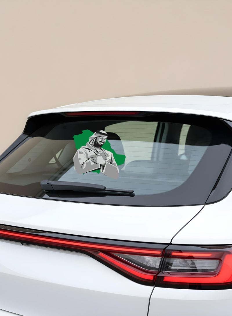 Saudi National Day Car Sticker - Image 3