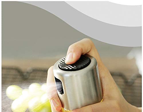 Koyet Stainless Steel and Glass Oil Dispenser Spray Bottle for Cooking, Baking, Roasting, Grilling (Transparent) - Image 4