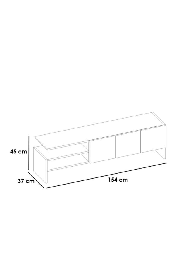 Retro RA-U52 TV Table 154 x 45 x 37 cm - Brown x Grey - Image 4