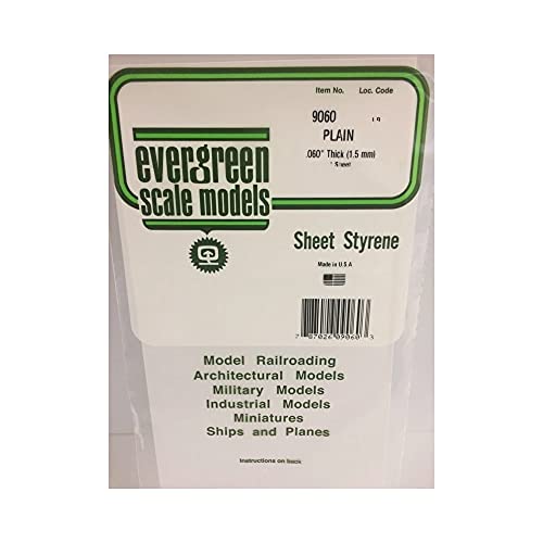 Evergreen 9060 Polystyrene Sheet 150 x 300 x 1.50 mm 1 Piece White - Image 3