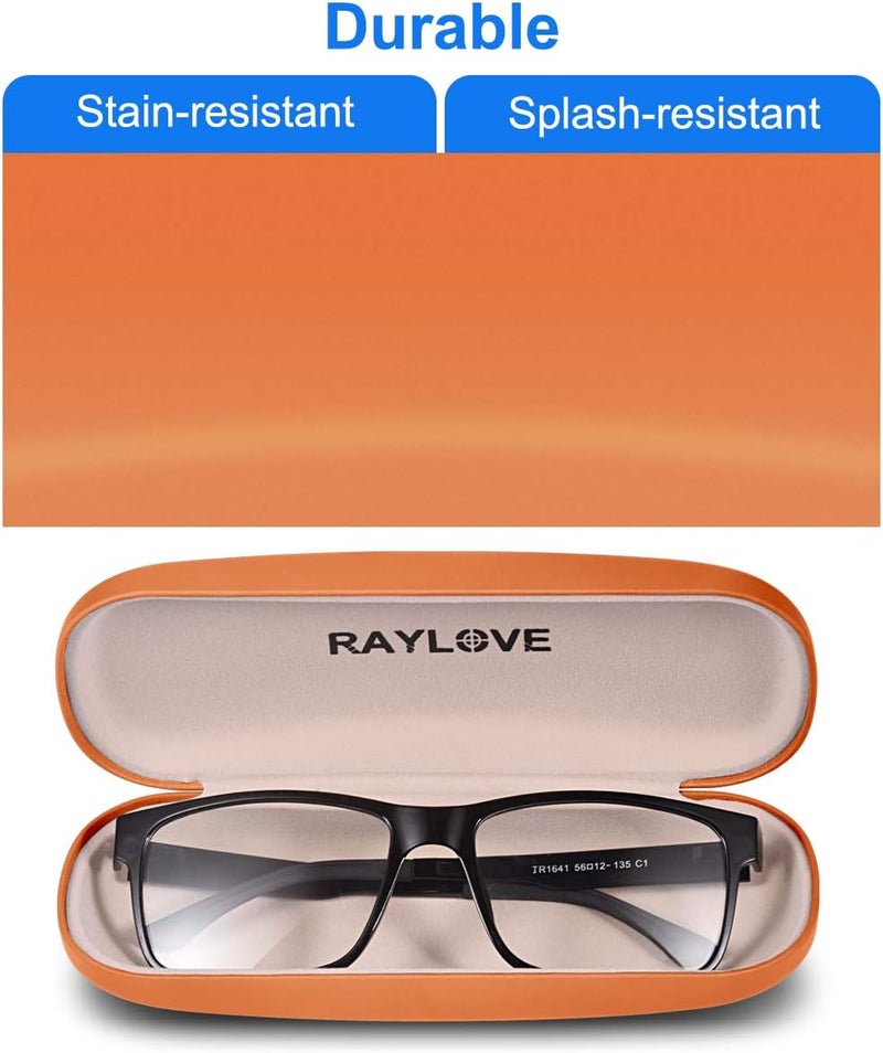 RayLove Unisex Hard Shell Eyeglasses Cases, Protective Case For Glasses - Image 4