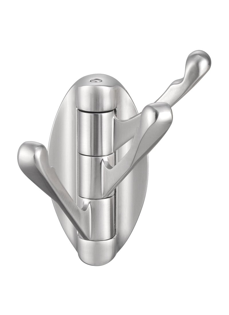 Angle Simple Angle Simple Bathroom Towel Hook Metal Foldable Swivel Hook Robe Coat Hanger for Wall Brushed Nickel 