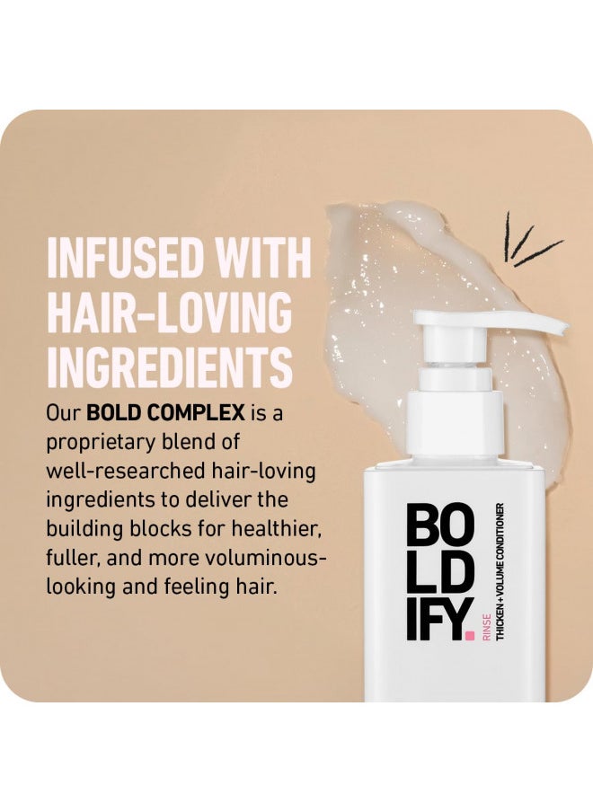 Boldify Boldify Thicken Volume Conditioner - Ultimate Biotin Formula for Hair Thickening, Split End Repair, Nourishment, and Fine or Oily Hair for Women & Men  - Image 4