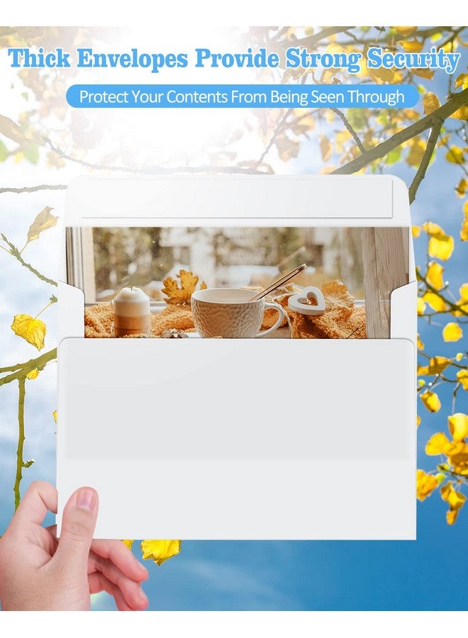 Poever Blankcardsandenvelopes 60 Pack 4 X 5.5 Folded Cardstock With A2 White Envelopesforinvitation Heavyweight Blanknotecardsandenvelopes Self Seal Printable For Greeting Party Birthday - Image 4