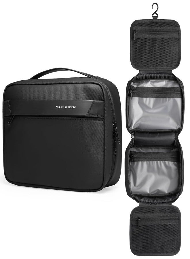 MARK RYDEN Toiletry Bag for Men, Travel Toiletry Organizer Dopp Kit Water-resistant Shaving Bag for Toiletries Accessories (Black) - Image 1
