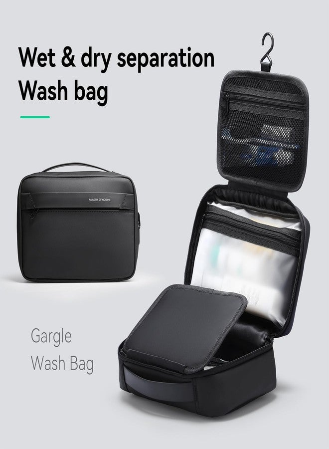 MARK RYDEN Toiletry Bag for Men, Travel Toiletry Organizer Dopp Kit Water-resistant Shaving Bag for Toiletries Accessories (Black) - Image 5