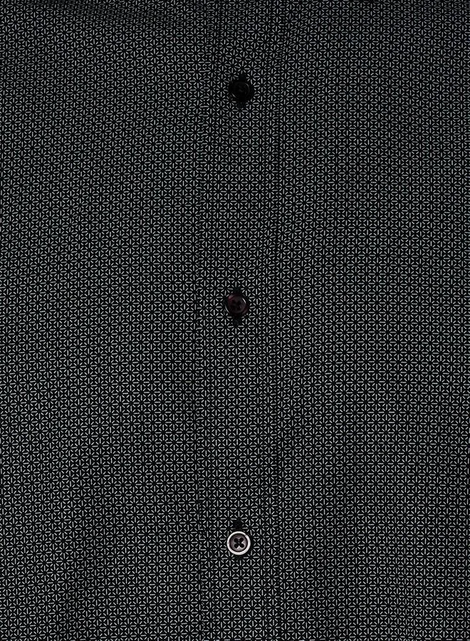 Splash FAV Men Regular Fit Spread Collar Textured Long Sleeves Shirt