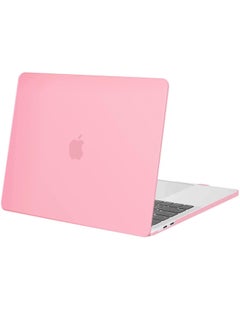 Generic Compatible with MacBook Air 13.6 inch Case 2022 2023 Release A2681 M2 Chip with Liquid Retina Display & Touch ID, Protective Plastic Hard Shell Case Cover (Pink)  - Image 1