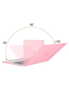 Generic Compatible with MacBook Air 13.6 inch Case 2022 2023 Release A2681 M2 Chip with Liquid Retina Display & Touch ID, Protective Plastic Hard Shell Case Cover (Pink)  - Image 5