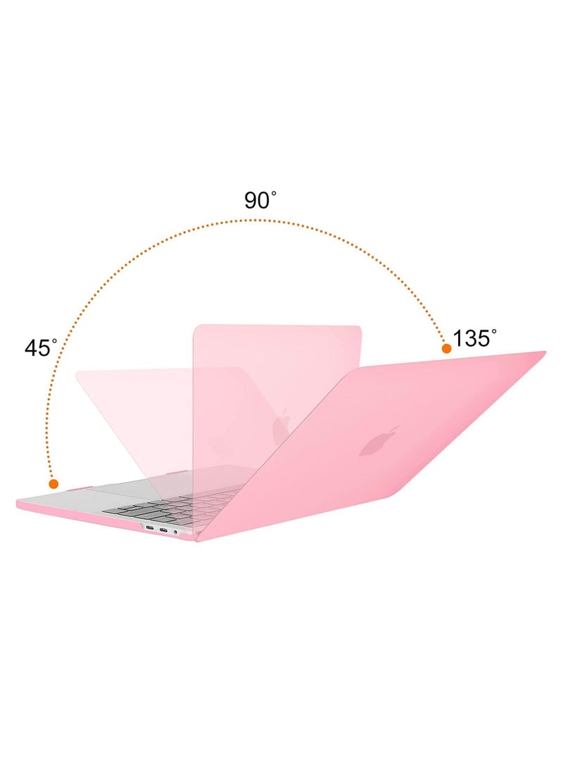 Generic - Compatible with MacBook Air 13.6 inch Case 2022 2023 Release A2681 M2 Chip with Liquid Retina Display & Touch ID, Protective Plastic Hard Shell Case Cover (Pink) - Image 1