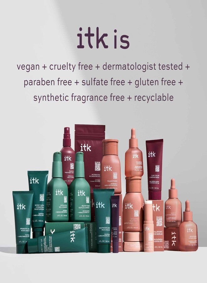 ITK Skincare Prebiotic Gel Face Moisturizer For Oily, Acne Prone Skin - Niacinamide + Squalane + Cucumber Extract - Hydrate + Energize Skin - Dark Spot Corrector For Face - Vegan + Cruelty Free - Image 4