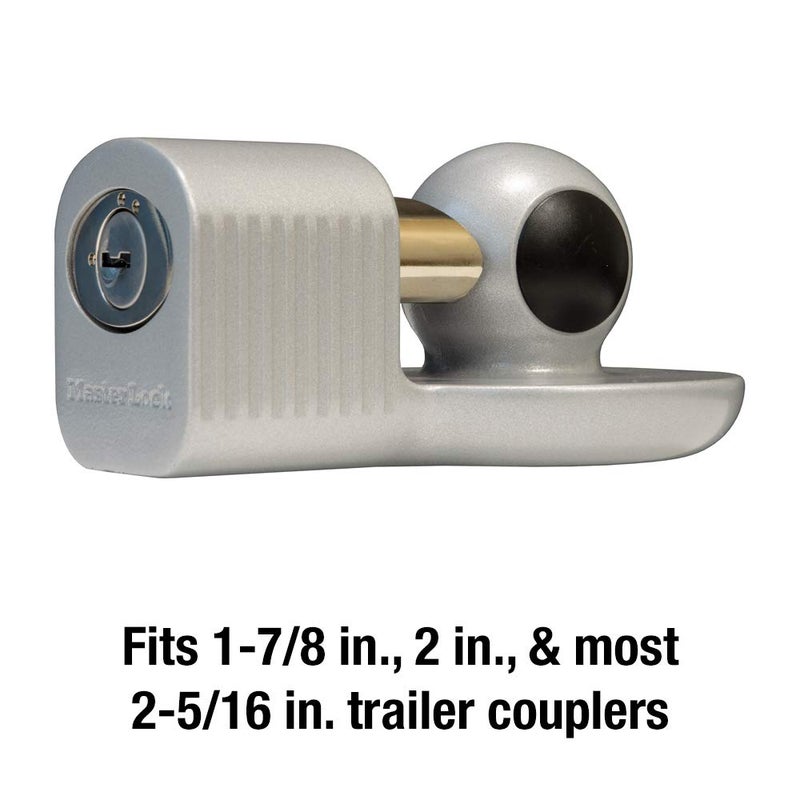 Master Lock Trailer Hitch Lock, Fits 1-7/8 in., 2 in., and Most 2-5/16 in. Trailer Couplers, Weather Resistant Automotive Hitch Lock with Keys, 377KA - Image 3