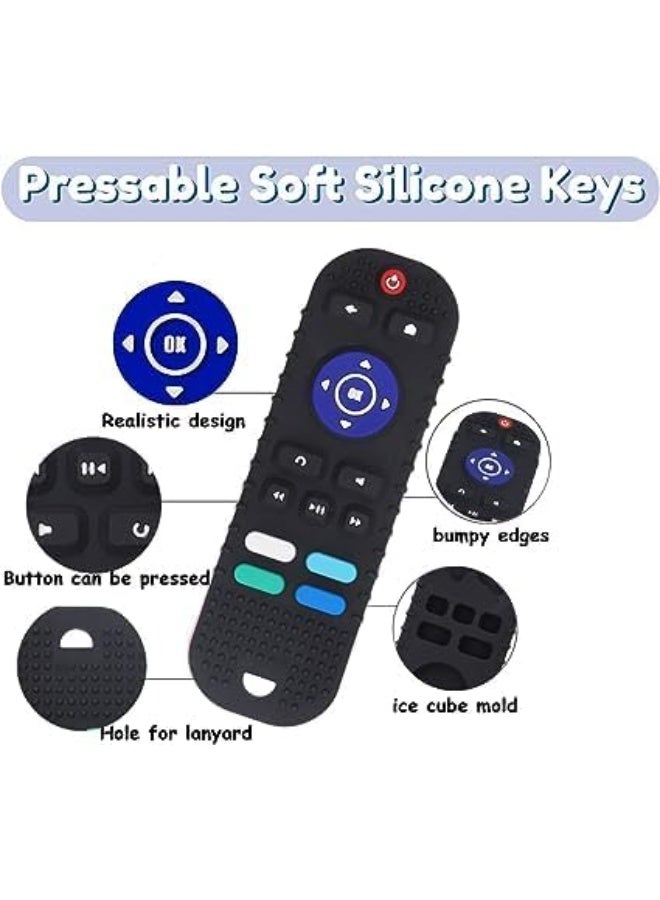 Cazadora Silicone Baby Teething Toys for Infants 6–12 Months, Remote Control Shape Teether for Soothing Teething Pain u0026 Early Learning, BPA-Free Soft Silicone Chew Toy, Safe for Sensitive Gums, Compact u0026 Lightweight Sensory Toy for Babies, Promotes Fine Motor Skills, Gentle Gum Relief, Easy-to-Clean Educational Toy, Non-Toxic Flexible Design for Infants’ Development, Perfect for Grasping u0026 Chewing, Encourages Curiosity and Exploration, Durable Silicone Material, Ideal Baby Shower Gift, Hygienic, Portable, and Safe for Everyday Use, Designed to Calm Teething Discomfort While Enhancing Cognitive Growth - Image 5