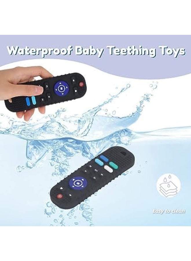 Cazadora Silicone Baby Teething Toys for Infants 6–12 Months, Remote Control Shape Teether for Soothing Teething Pain u0026 Early Learning, BPA-Free Soft Silicone Chew Toy, Safe for Sensitive Gums, Compact u0026 Lightweight Sensory Toy for Babies, Promotes Fine Motor Skills, Gentle Gum Relief, Easy-to-Clean Educational Toy, Non-Toxic Flexible Design for Infants’ Development, Perfect for Grasping u0026 Chewing, Encourages Curiosity and Exploration, Durable Silicone Material, Ideal Baby Shower Gift, Hygienic, Portable, and Safe for Everyday Use, Designed to Calm Teething Discomfort While Enhancing Cognitive Growth - Image 4