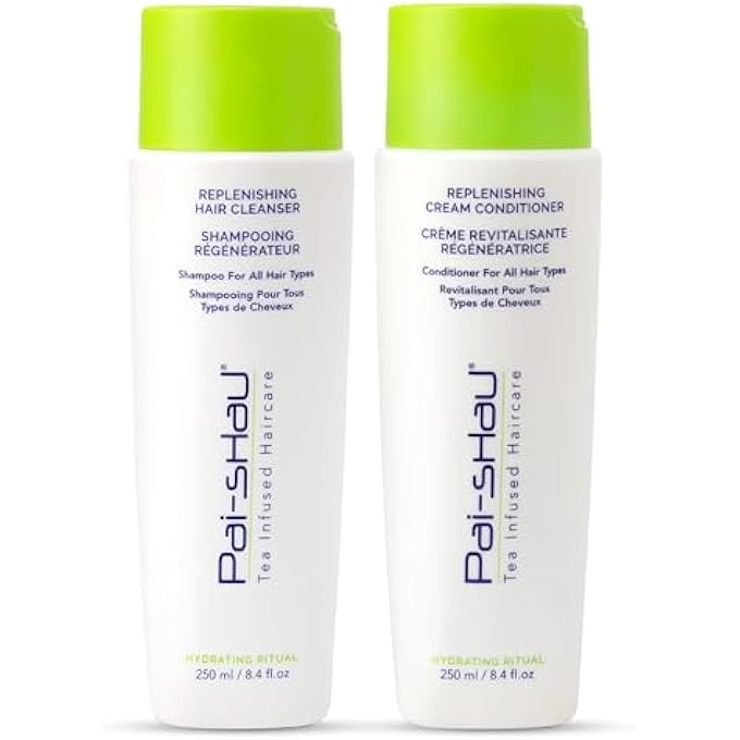 Pai-Shau REPLENISHING CLEANSER AND CONDITIONER SET - HYDRATING SHAMPOO AND CONDITIONER FOR ALL HAIR TYPES - 2X250ML - Image 2