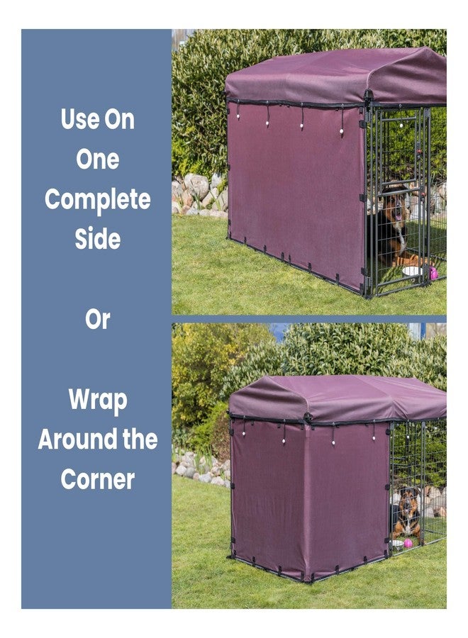 تريكسي مظلة شمسية لبيت الكلاب من TRIXIE، ألواح جانبية للحماية من جميع الأحوال الجوية، تحمي من الشمس والمطر والرياح، تناسب بيت كلاب بمقاس 8×4×4.5 قدم، مقاس XXL - Image 4