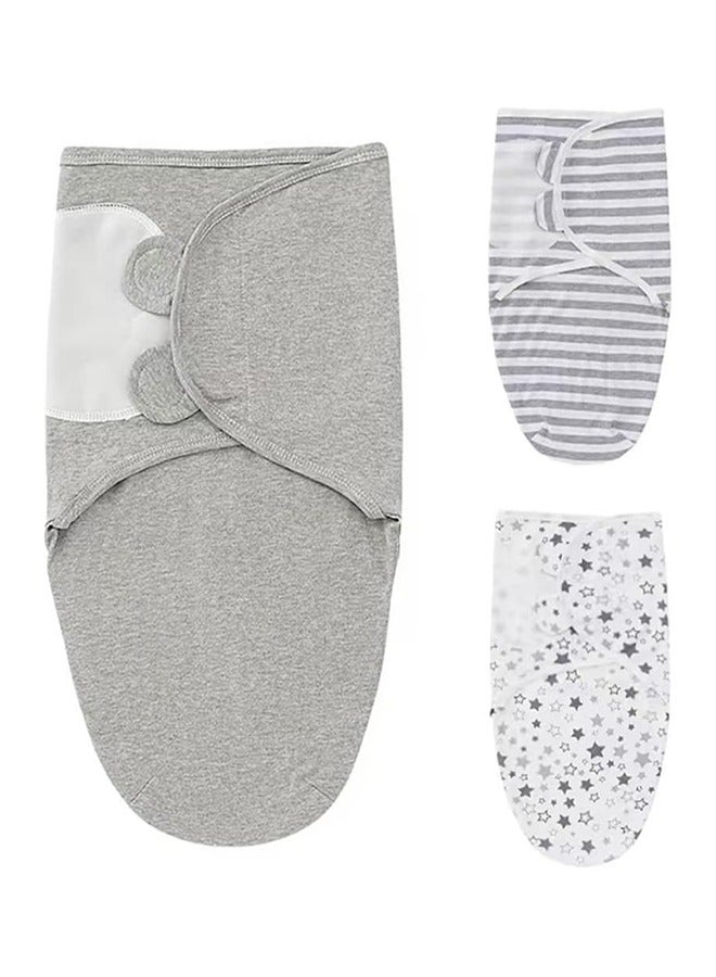 AL RAID 3-Pack Baby Swaddle Blankets for 0-6 Months, 100% Cotton Adjustable Swaddling Sleep Sack, Super Soft Newborn Essentials for Girls & Boys, 73x50cm - Image 2