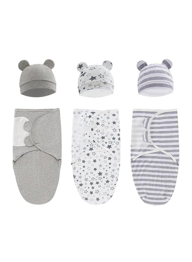 AL RAID 3-Pack Baby Swaddle Blankets for 0-6 Months, 100% Cotton Adjustable Swaddling Sleep Sack, Super Soft Newborn Essentials for Girls & Boys, 73x50cm - Image 1