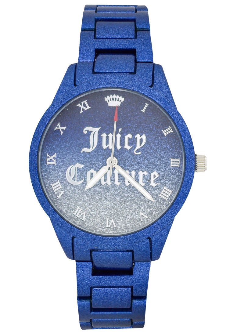 جوسي كوتور ساعة جوسي كوتور للنساء بمينا أزرق وبسوار ستانلس ستيل أزرق - Image 1