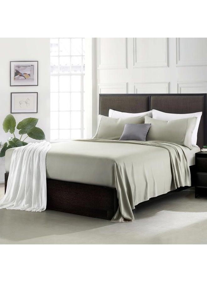 IBAMA 100% Cotton Bed Sheet Set Twin Size With Pillowcases 3 Pieces For Dorm Room Including 1 X Fitted Sheet 1 X Pillowcase 1 X Flat Sheet Breathable And Machine Washable, Twin - Image 4