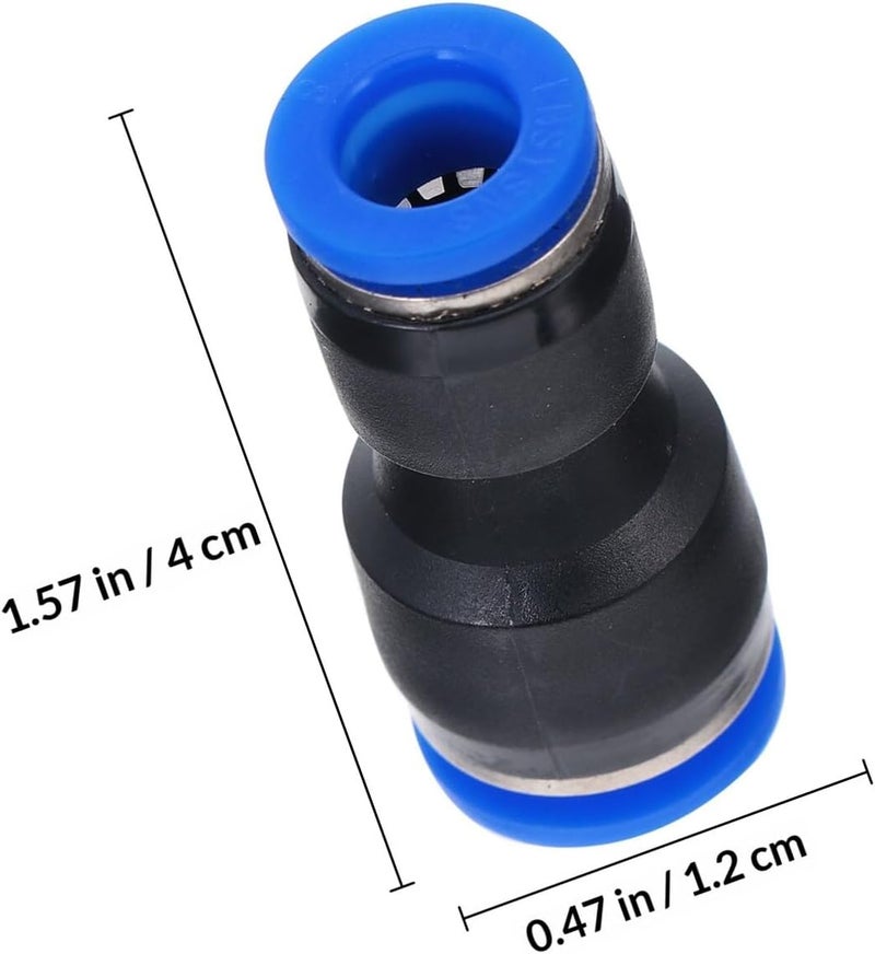 Garneck 10pcs Pg Plastic Quick Connect Air Hose Fittings, Straight Reducer Couplers for Air Compressor Line, Push-to-connect Pneumatic Tube Connectors, Compatible with Compressor Tools - Image 2
