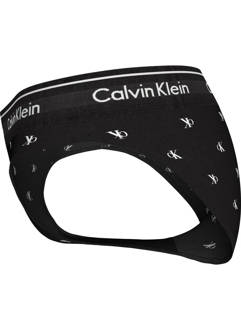 كالفن كلاين Printed Logo Band Bikini Bottom