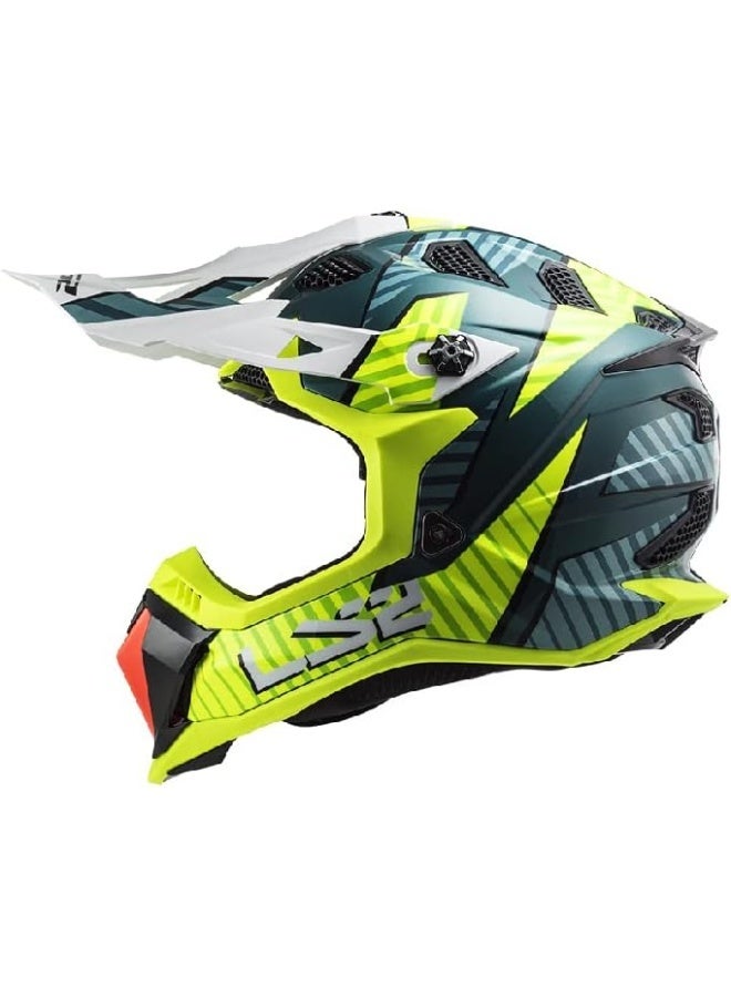 LS2 خوذة LS2 SUBVERTER EVO MX700 ASTRO COBALT H -V صفراء متوسطة الحجم - Image 1
