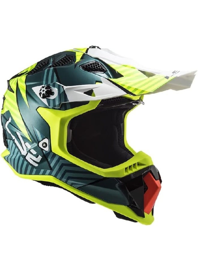 LS2 خوذة LS2 SUBVERTER EVO MX700 ASTRO COBALT H -V صفراء متوسطة الحجم - Image 5