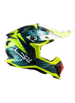 LS2 LS2 HELMET SUBVERTER EVO MX700 ASTRO  COBALT  H -V YELLOW  MEDIUM SIZE  - Image 1