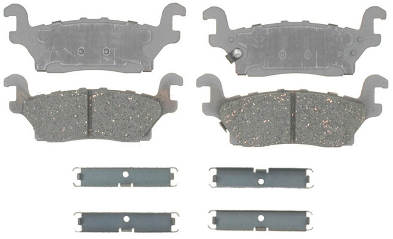 ACDelco Silver 14D1120CH Ceramic Rear Disc Brake Pad Set with Hardware - Image 2