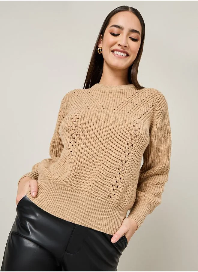 ستايلي Regular Fit Chunky Knit Sweater