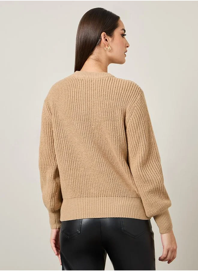 ستايلي Regular Fit Chunky Knit Sweater