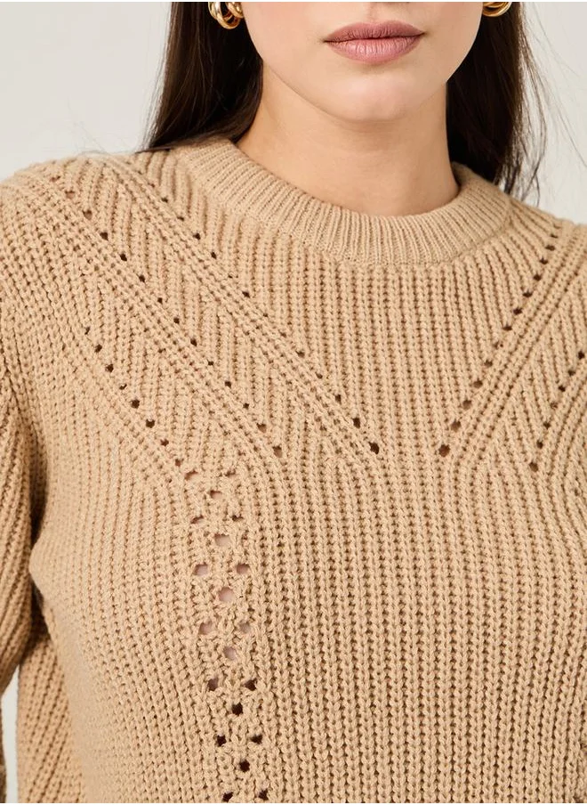 ستايلي Regular Fit Chunky Knit Sweater