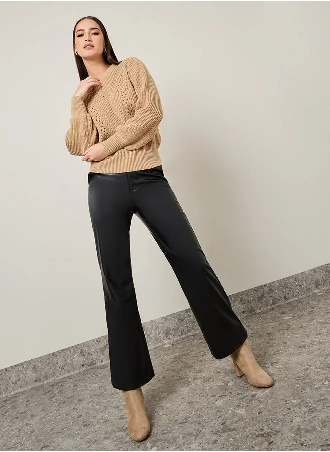 ستايلي Regular Fit Chunky Knit Sweater