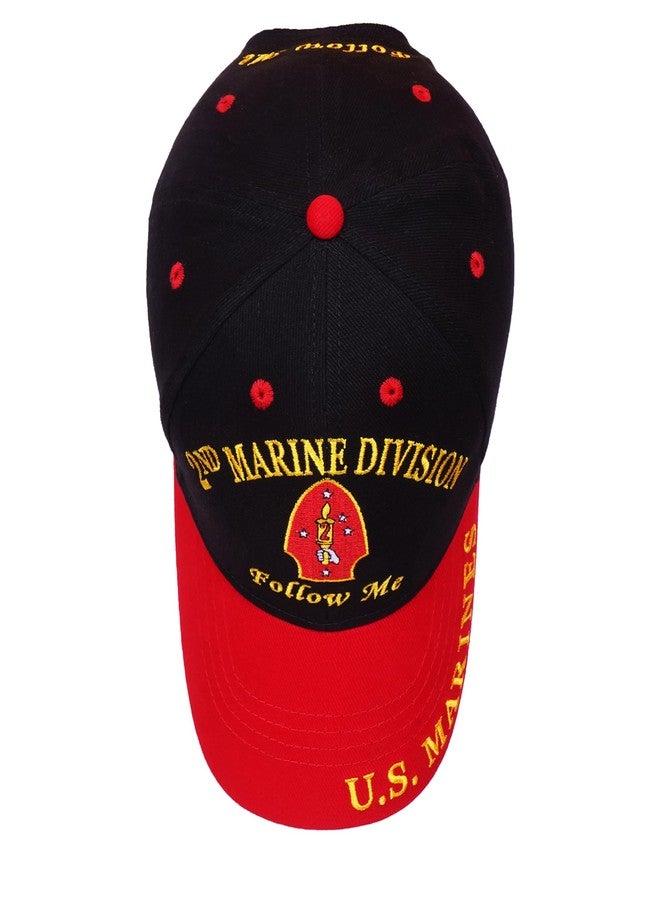 Trendy Zone 21 2nd Marine Division Follow Me Cap Officially Licensed, 100% Cotton, Red and Black with Adjustable for Veterans & Patriots | Durable, Comfortable Military Hat for Outdoor & Casual Wear - Image 3