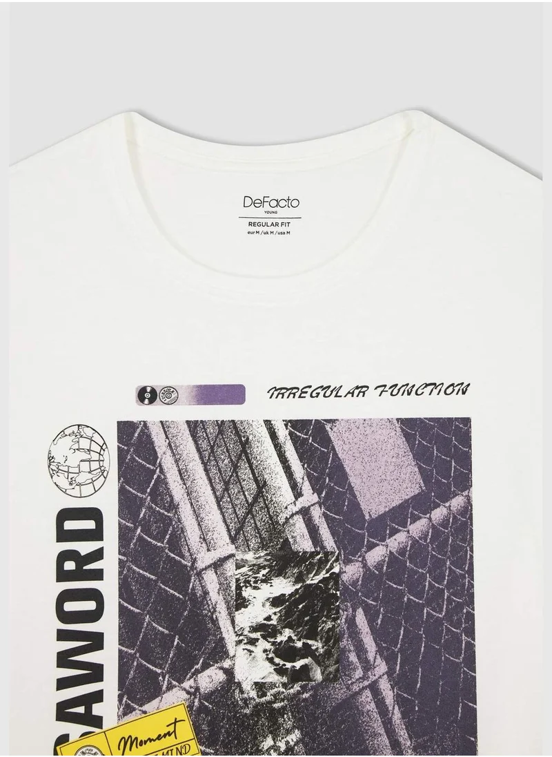 DeFacto Regular Fit Short Sleeve Printed T-Shirt