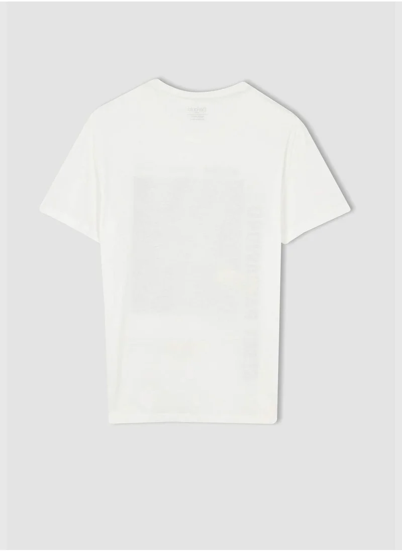 DeFacto Regular Fit Short Sleeve Printed T-Shirt