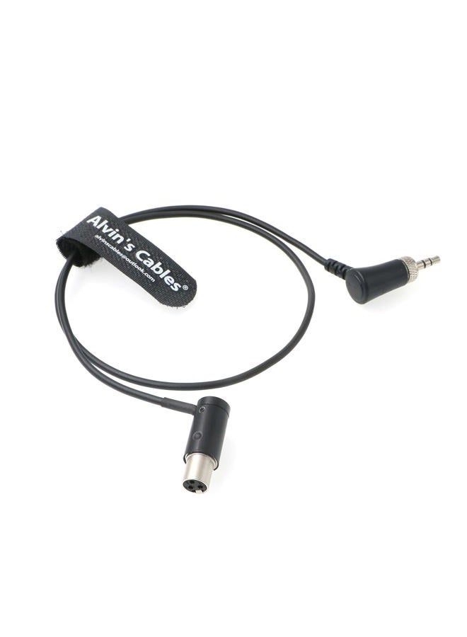 Alvin's Cables Low-Profile Audio- TA3F Mini-XLR 3-Pin Female to Locking-3.5mm-TRS Right Angle for Sennheiser EK 2000| Sony UWP| Sound Devices 633 688 Balanced Output - Image 1